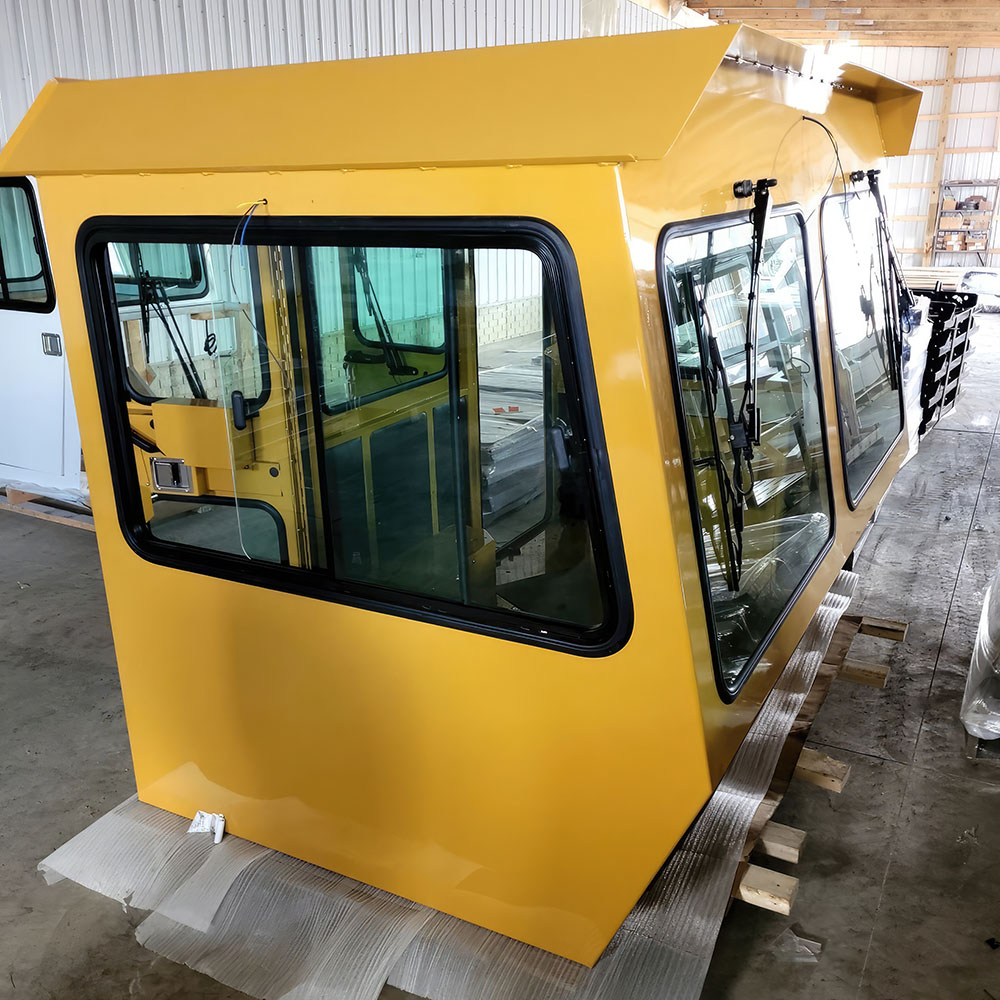 Large yellow operator cab