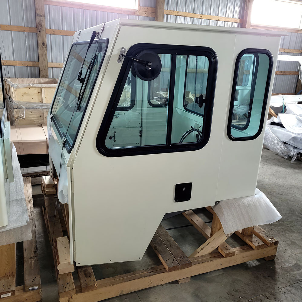 White custom operator cab